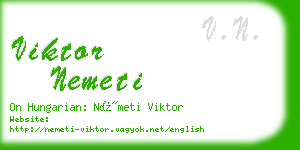 viktor nemeti business card